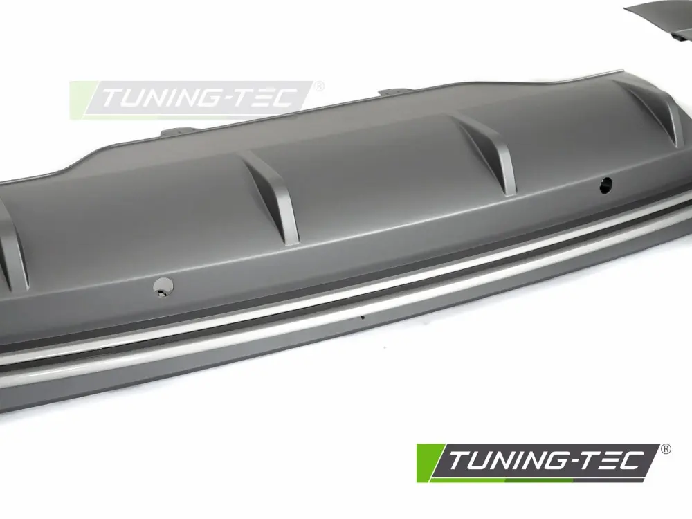 Diffuser Audi Q5 8R 08-12 Twin Outlet PDC Silver Sport S Style – náhľad 4