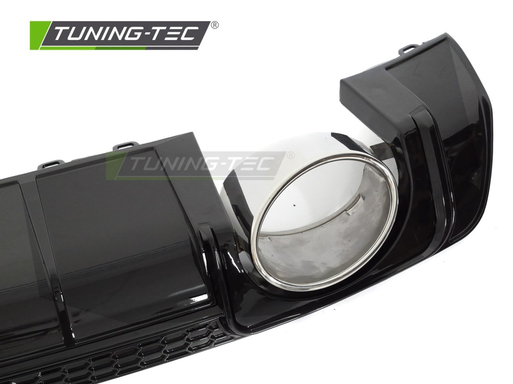 Diffuser Audi TT 8S 14-18 Twin Outlet Glossy Black Sport Style – náhľad 4