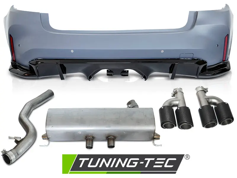 Rear Bumper BMW G20 19-22 G80 Performance Style with Exhaust System – náhľad 2