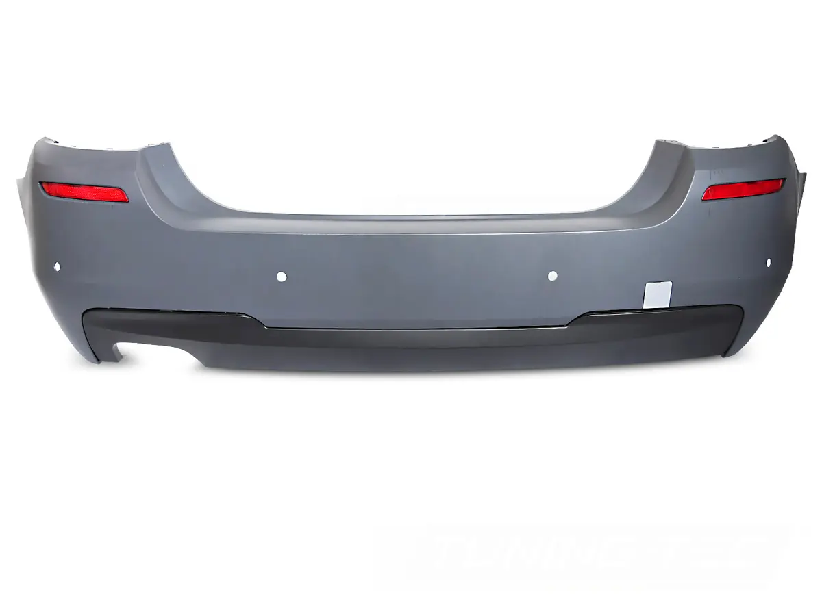 Rear Bumper BMW 5 Series F10 10-16 Sport Style PDC Single Outlet