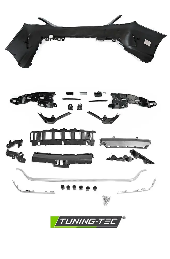 Rear Bumper Mercedes W205 14- Sport PDC – náhľad 4
