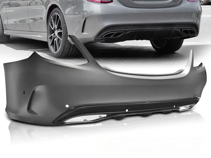 Rear Bumper Mercedes W205 14-18 Sport PDC