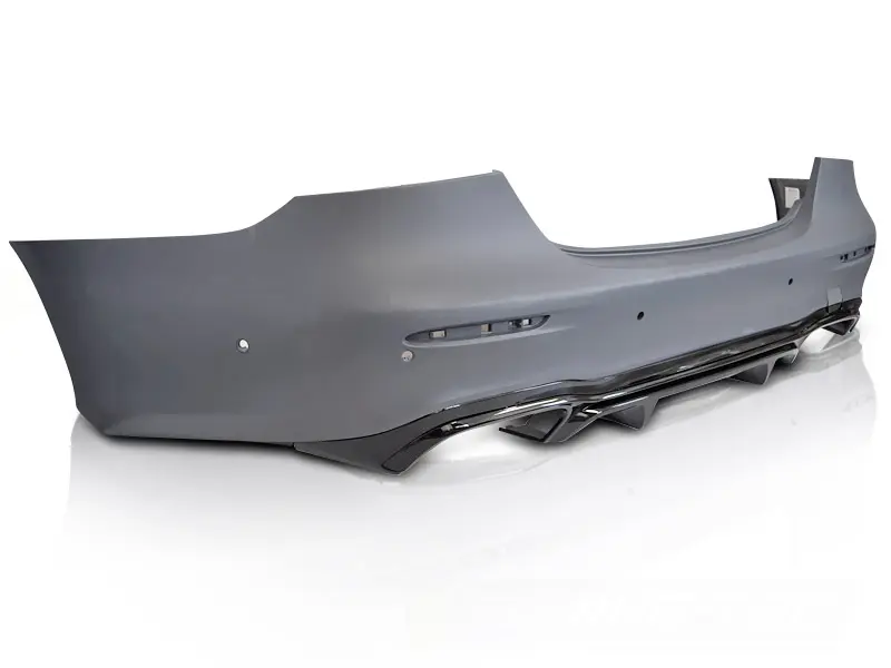 Rear Bumper Mercedes W213 20-23 Sport Black PDC 4D