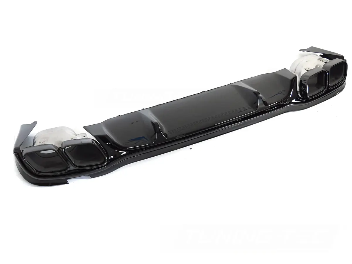 Diffuser Mercedes E-Class W213 / S213 20-23 Twin Outlet Glossy Black Sport