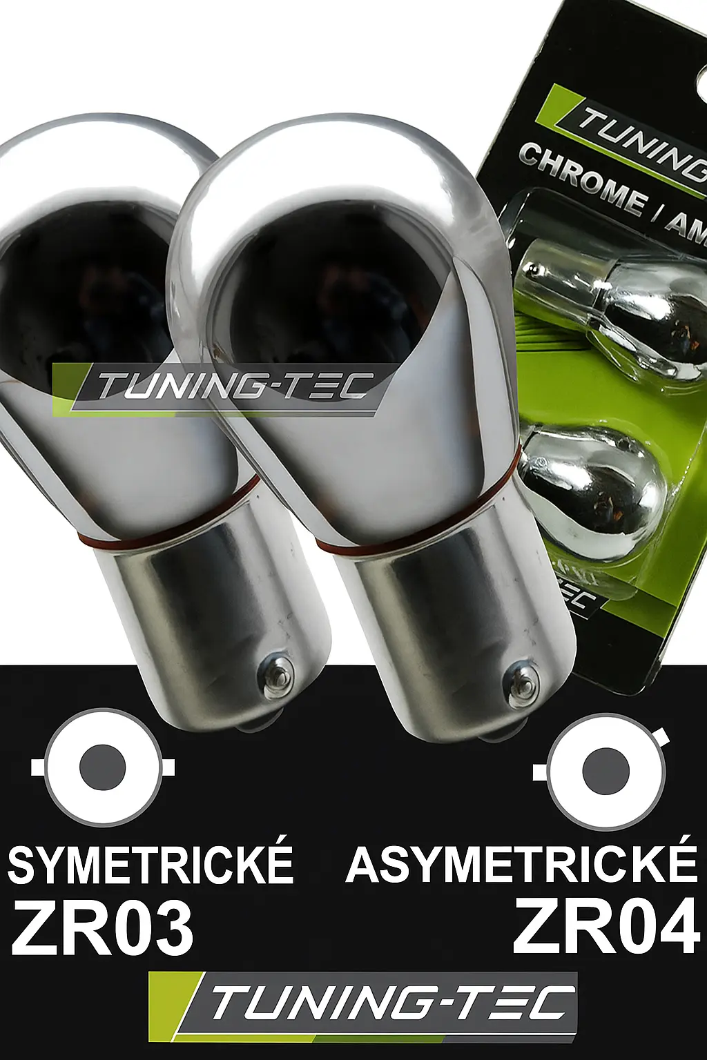 Indicator Bulbs - Symmetrical Chrome