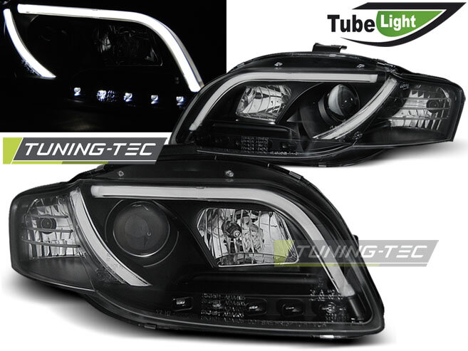 Predn 233 Tuningov 233 Svetl 225 Audi A4 04 08 Led Tube Lights Black