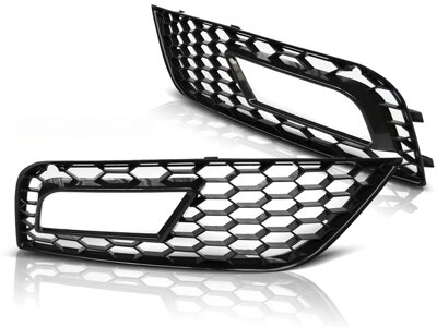 Mriežky hmloviek Audi A4 B8 11-15 Glossy Black