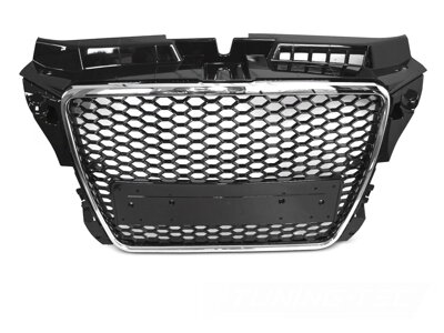 Predná maska Sport Audi A3 08-12 Black Chrome PDC
