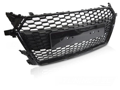 Predná maska Audi TT 8S 14-18 Glossy Black Wide PDC