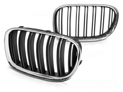 Maska BMW F01 09-15 Double Bar Chrome Black