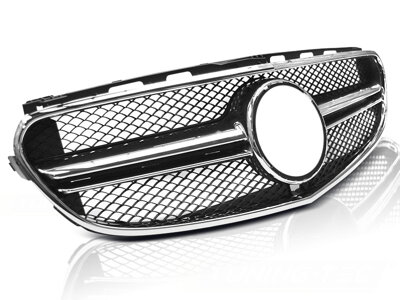 Maska Mercedes W212 13-16 Black Chrome