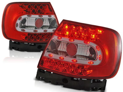 Zadné tuningové svetlá AUDI A4 Limousine 94-00 Clear Red Led Diody