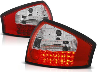 Zadné svetlá AUDI A6 C5 97-04 Clear Red White LED