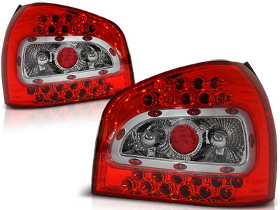 Zadné svetlá Audi A3 96-03 Clear Red Led