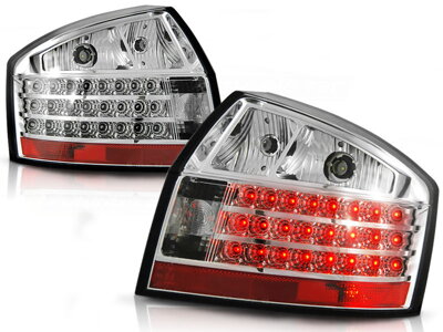 Zadné tuningové svetlá AUDI A4 Sedan 00-04 Chrome Led Diody