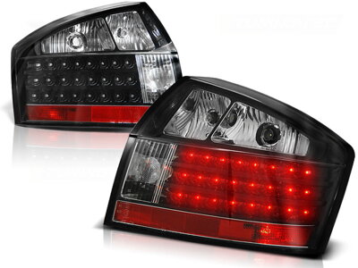 Zadné tuningové svetlá AUDI A4 Sedan 00-04 Black Led Diody