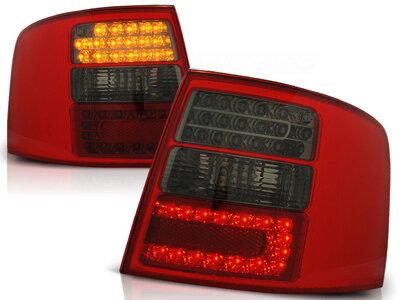 Zadné svetlá AUDI A6 97-04 Avant Red Smoke Led