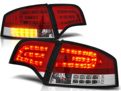 Zadné tuningové svetlá AUDI A4 B7 04-08 Red Led  