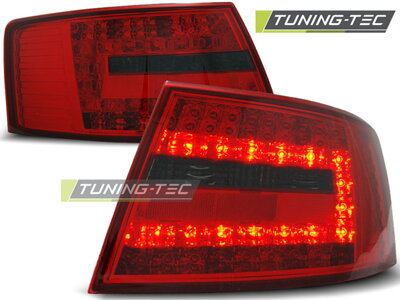 Zadné diodové svetlá Audi A6 C6 Sedan 04-08 Red Smoke Led 7-PIN