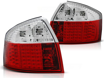 Zadné diodové svetlá Audi A4 Sedan 00-04 Red White Led