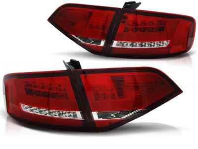 Zadné Led Bar svetlá Audi A4 B8 08-11 Red White