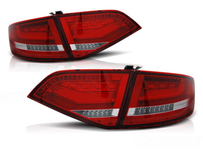 Zadné Led svetlá Audi A4 B8 08-11 Red White