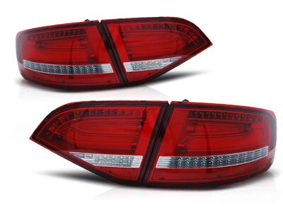 Zadné svetlá Audi A4 B8 08-11 Avant Red White Led