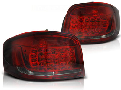 Zadné diodové svetlá Audi A3 8P 2008-2012 Red Led