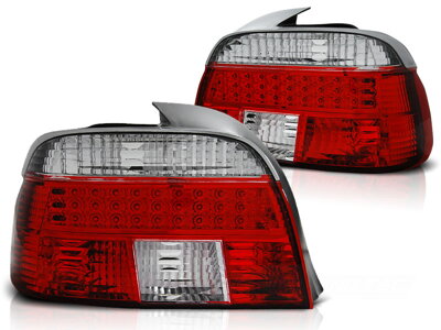 Zadné svetlá BMW E39 Sedan 95-00 Clear Red Led