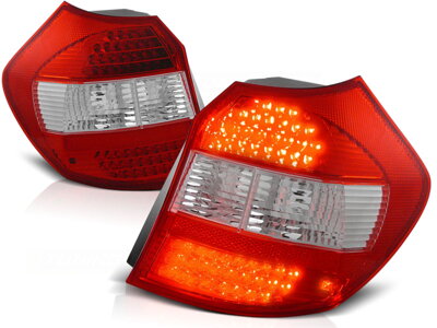 Zadné tuningové svetlá BMW E81/E87 04-07 Red White Led