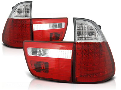 Zadné svetlá BMW E53 X5 99-03 Red Led Diody