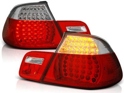 Zadné svetlá BMW E46 CABRIO 99-03 Red White Led