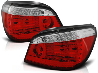 Zadné svetlá BMW E60 03-07 Red White Led Diody