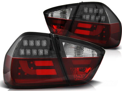 Zadné svetlá BMW E90 Sedan 05-08 Red White Black Led Bar