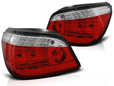 Zadné svetlá BMW E60 07-09 LCI Red White LED SEQ