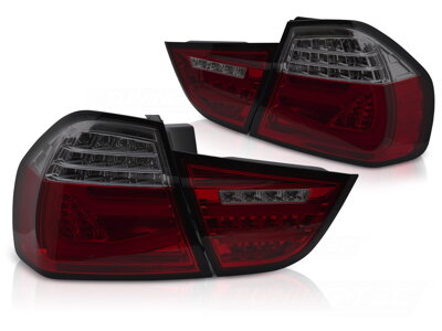 Zadné LED svetlá BMW E90 LCI 09-11 Red Smoke Dynamic