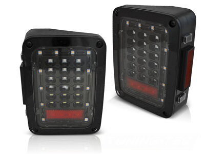 Zadné LED svetlá Jeep Wrangler JK 07-18 Black