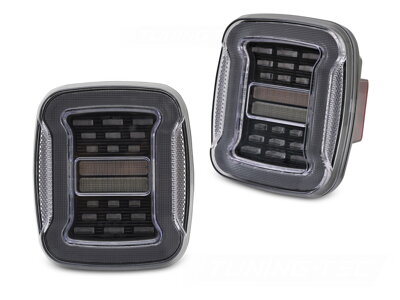 Zadné svetlá Jeep Wrangler YJ TJ 91-06 White LED