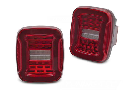 Zadné svetlá Jeep Wrangler YJ TJ 91-06 Red White LED