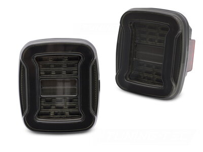 Zadné svetlá Jeep Wrangler YJ TJ 91-06 Smoke LED