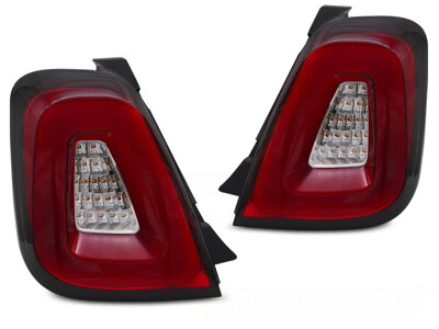 Zadné svetlá Fiat 500 15-20 Red Led Bar