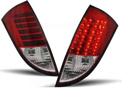 Zadné svetlá Ford Focus 1 Hatchback 98-04 Red White Led