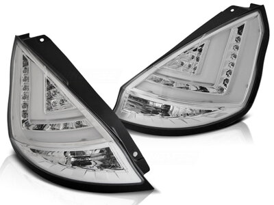 Zadné svetlá Ford Fiesta MK7 12-16 HB Chrome LED BAR