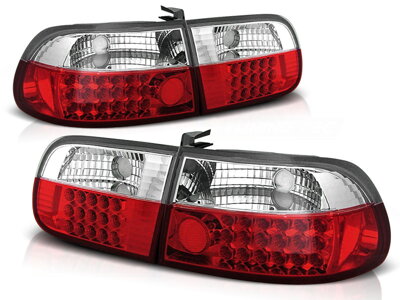 Zadné svetlá Honda Civic 3D 91-95 Red White Led