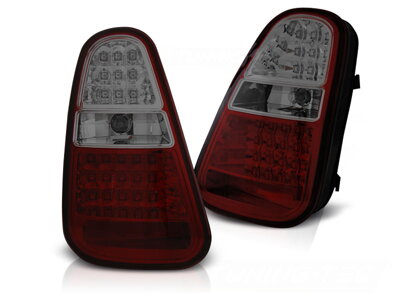 Zadné svetlá Mini Cooper R50 R52 R53 04-06 Red Smoke Led