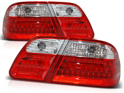 Zadné svetlá Mercedes W210 E Red White LED