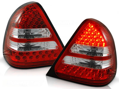 Zadné svetlá Mercedes C W202 93-00 Red White LED