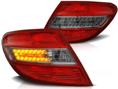 Zadné svetlá Mercedes C W204 Sedan 07-10 Red Smoke Led