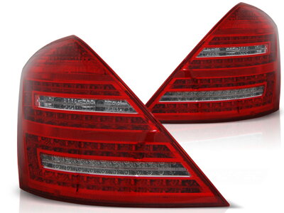 Zadné svetlá Mercedes W221 S 05-09 Red White Led