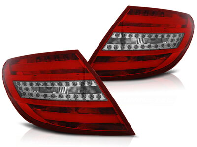 Zadné svetlá Mercedes C W204 Sedan 07-10 Red White Led Bar